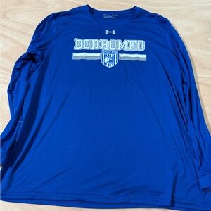 Under Armour Blue Long Sleeve Tee with Crew Neck